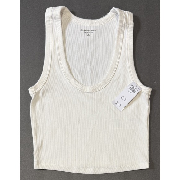 5 ABERCROMBIE & FITCH A&F - 1 Soft Rib & 4 Essentials Scoop Tank Shirts - Medium - Picture 9 of 16